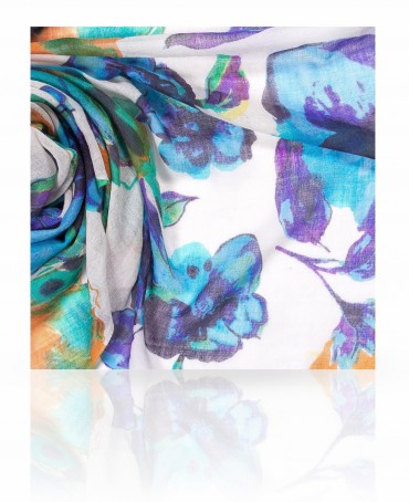 Палантин Женский ZW-BIGFL/BLUE